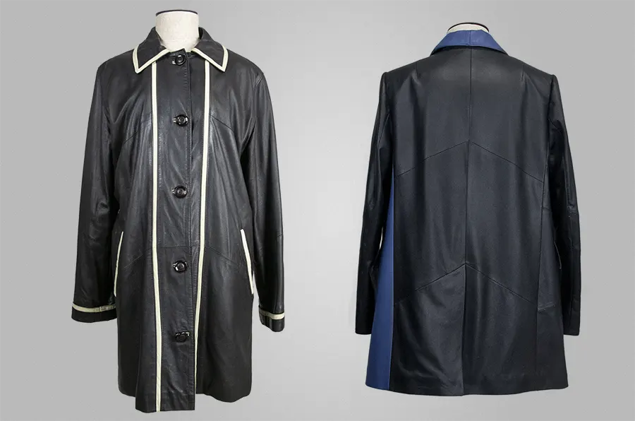 Перешив из кожаного пальто в стильный пиджак в Москве ателье